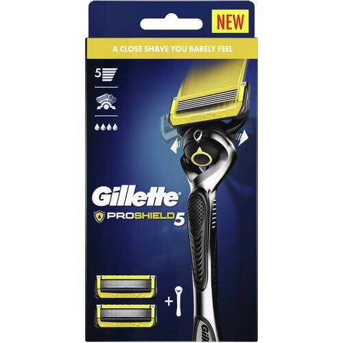 Gillette Fusion Proshield Flexball Razor Handle +2 Blade