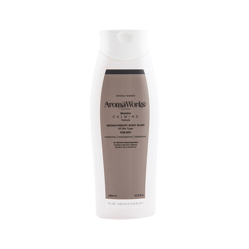 AromaWorks For Men Aromatherapy Body Wash Bioactive Calming Formula 300ml