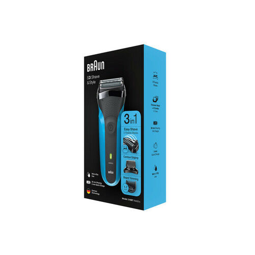 Braun 310BT Series 3 310s Rechargeable Electric Shaver & Beard Trimmer