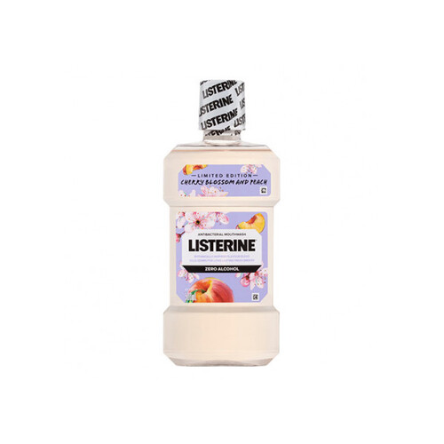 Listerine Antibacterial Mouthwash Cherry Blossom & Peach 500ml