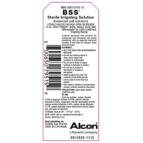 Balanced Salt Solution 15mL Drop-Tainer 