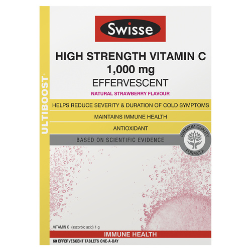 Swisse High Strength Vitamin C Effervescent Tab 60