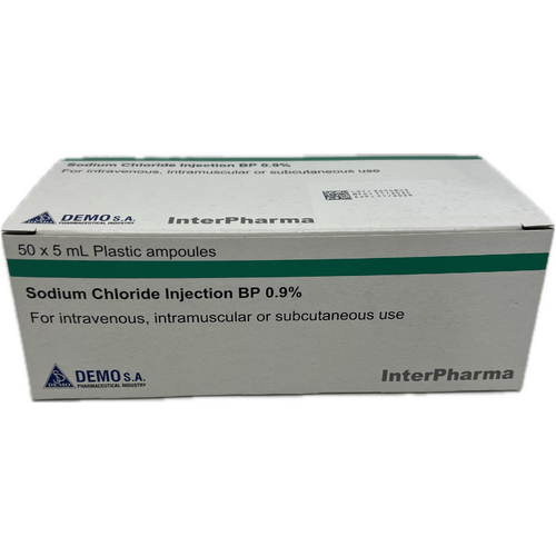 Sodium Chloride Ampoule 0.9% 5ml 50 Pack