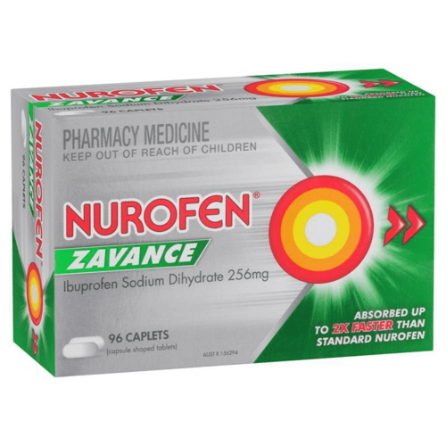 Nurofen Zavance Fast Pain Relief 96 Caplets  (S2)