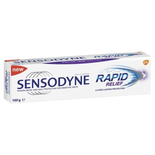 Sensodyne Rapid Relief Toothpaste for Sensitive Teeth 100g