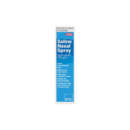 Pharmacy Action Saline Nasal Spray 7.04mg/30ml