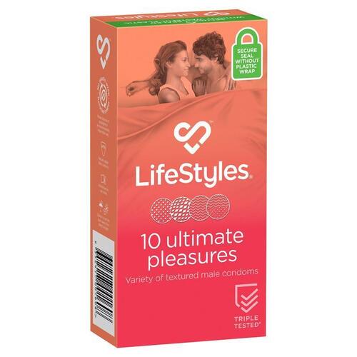 Lifestyles Condom Ultimate Pleasures 10 Pack