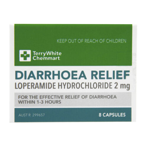 TerryWhite Chemmart Diarrhoea Relief 8 capsules