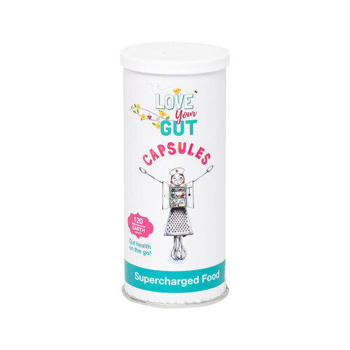 Supercharged Food Love Your Gut (Diatomaceous Earth) Capsules 120 Vege Capsules
