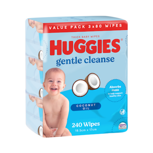 Huggies Wipes Coconut 3X80