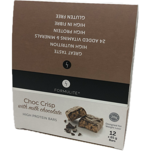 Formulite Meal Replacement 65g x 12 Bars Choc Crisp Flavour