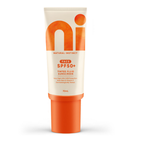 Natural Instinct Clean Tinted Fluid Sunscreen SPF50 70ml