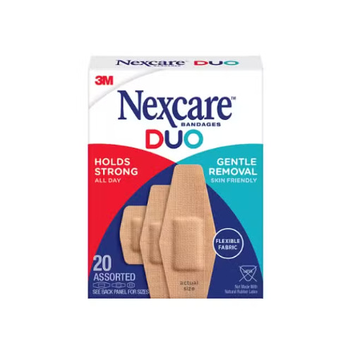 Nexcare Duo Fabric Assorted 20 Pack