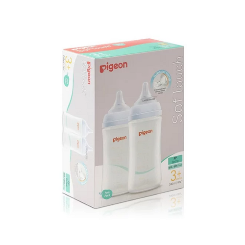 Pigeon SofTouch Bottle PP 240ml Twin Pack