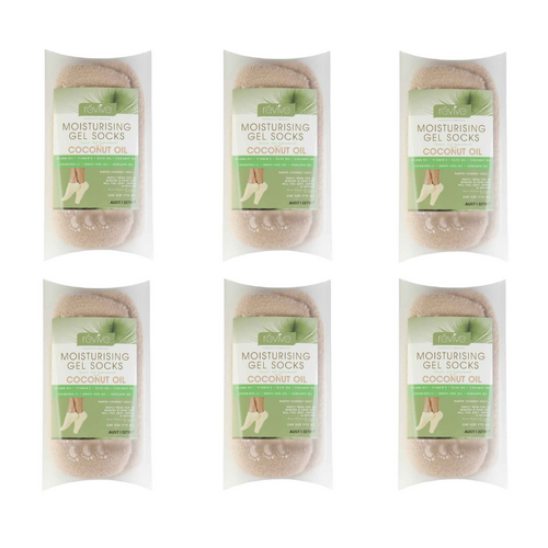 Révive Moisturising Gel Socks with Coconut Oil [Bulk Buy 6 Units]