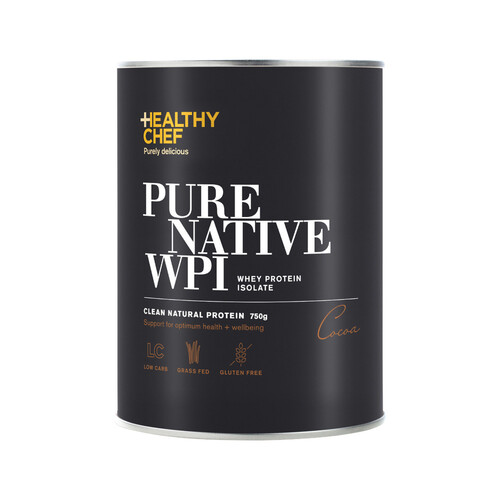 The Healthy Chef Pure Native WPI (Whey Protein Isolate) Cocoa 900g