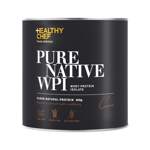 The Healthy Chef Pure Native WPI (Whey Protein Isolate) Cocoa 450g