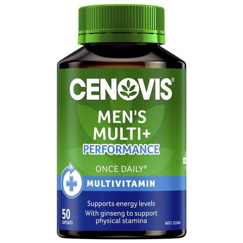 Cenovis Men’s Multi + Performance 50 Capsules
