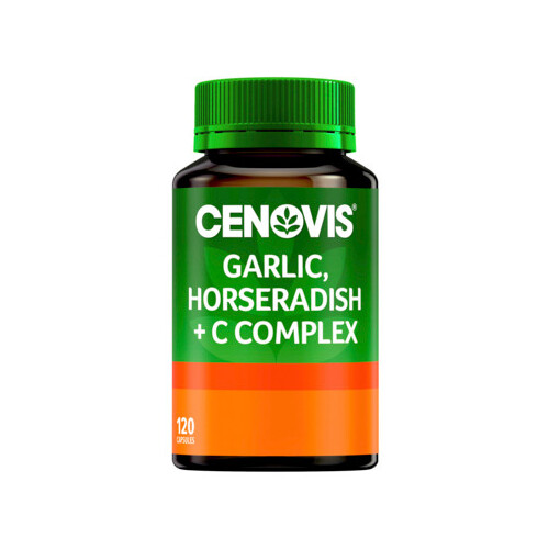 Cenovis Garlic And Horseradish + C Complex 120 Capsules