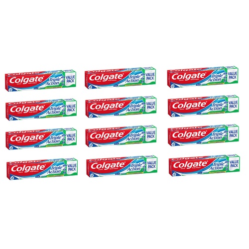 Colgate Triple Action Mint Toothpaste 210g [Bulk Buy 12 Units]