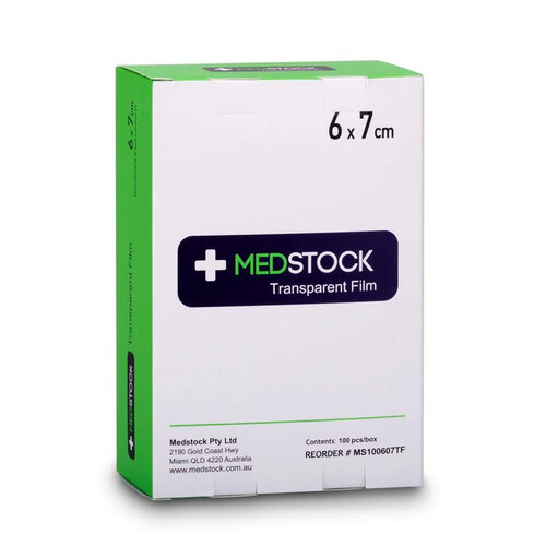 Medstock Transparent Film 6cm X 7cm 100 Pack