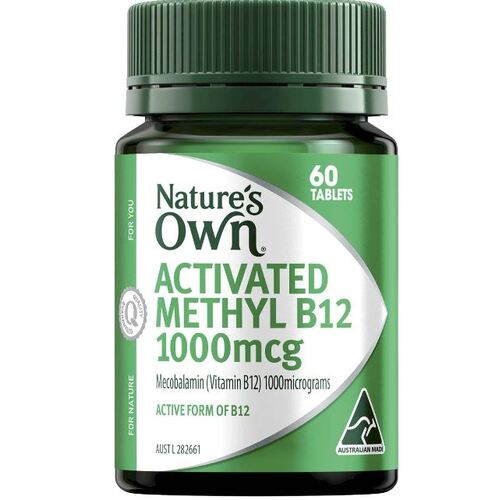 Nature's Own Activated Methyl B12 60 Tablets