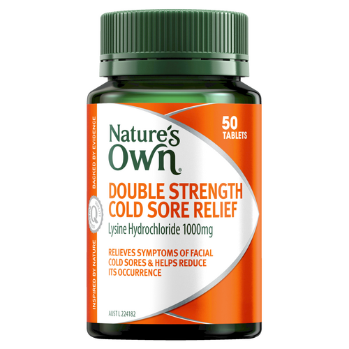 Nature’s Own Double Strength Cold Sore Relief 50 Tablets