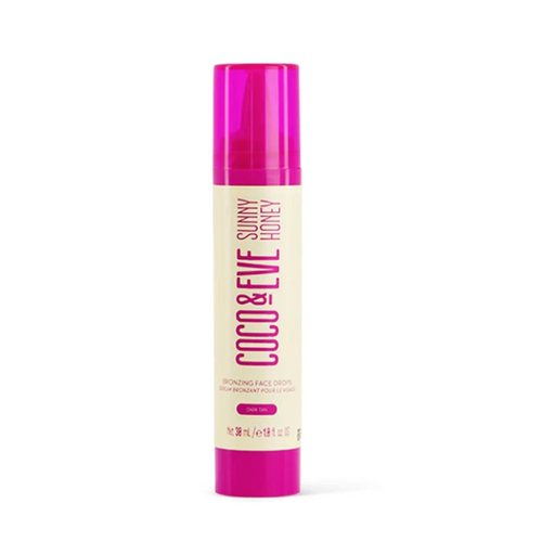 Coco & Eve Sunny Honey Bronzing Face Drops Dark Tan 30ml