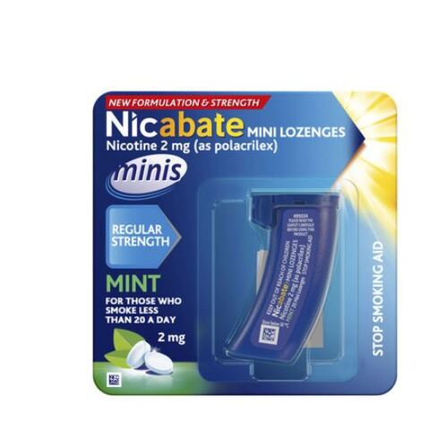 Nicabate Mini Lozenges Mint 2mg 20 pack