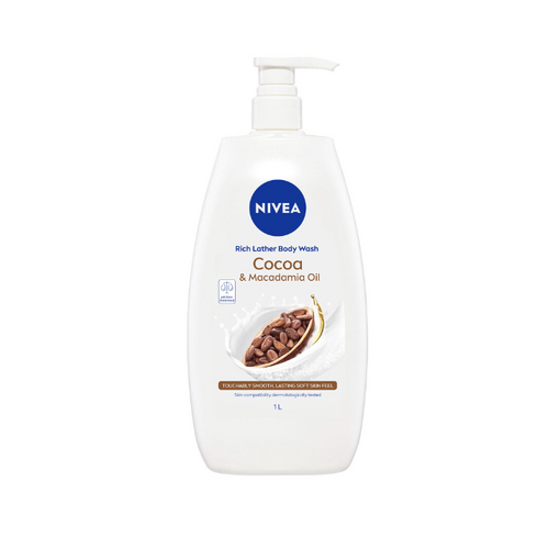 Nivea Body Wash Cocoa & Macadamia Oil 1L
