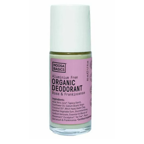 Noosa Basics Deodorant Roll On - Rose & Frankincense 50ml
