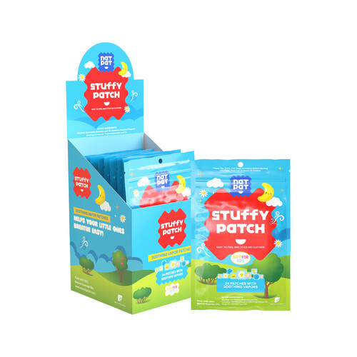 The Natural Patch Co. StuffyPatch Organic Stickers x 24 Pack [Bulk Buy 30 Units]