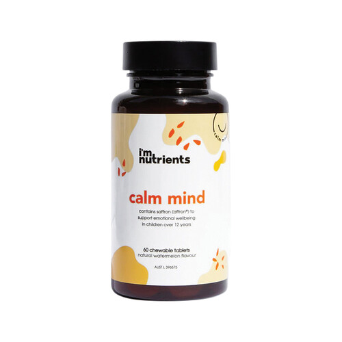 I'm Nutrients Calm Mind Chewable (Watermelon) 60 Tablets