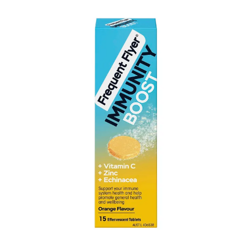 Frequent Flyer Immunity Boost Orange Effervescent 15 Tablets