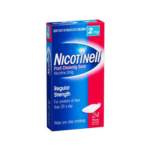 Nicotinell Gum Fruit 2mg 24 Pack