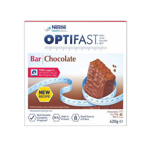 Optifast VLCD Bar Chocolate 70g 6 pack