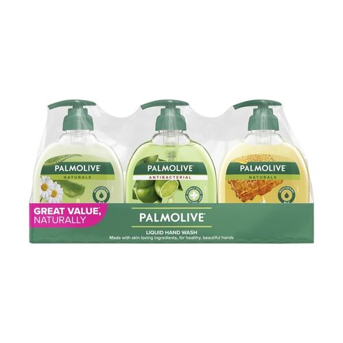 Palmolive Liquid Hand Wash Pump 3 Pack x 250ml Assorted
