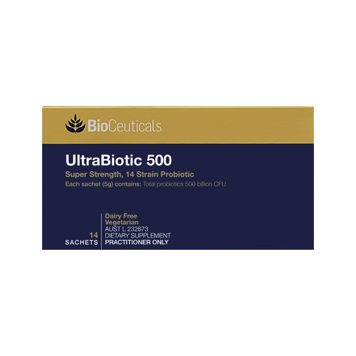 BioCeuticals UltraBiotic 500 Sachets 5g x 14 Pack