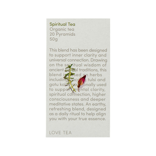 Love Tea Organic Spiritual Tea x 20 Pyramids