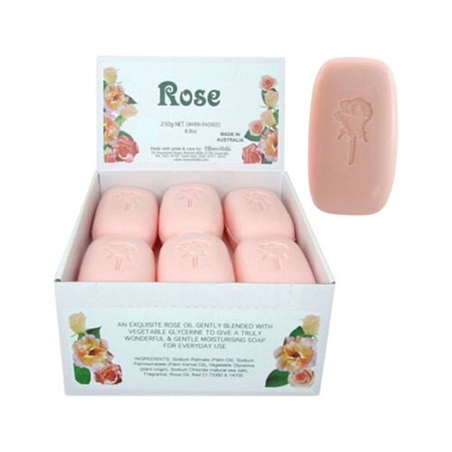 Clover Fields Just Roses Soap 250g [Bulk Buy 12 Units]