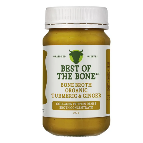 Best of the Bone Bone Broth Beef Concentrate Organic Turmeric & Ginger & Black Pepper 390g