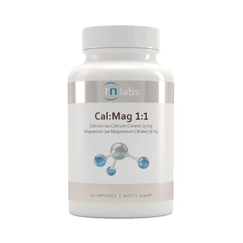 RN Labs Cal:Mag 1:1 60 Capsules