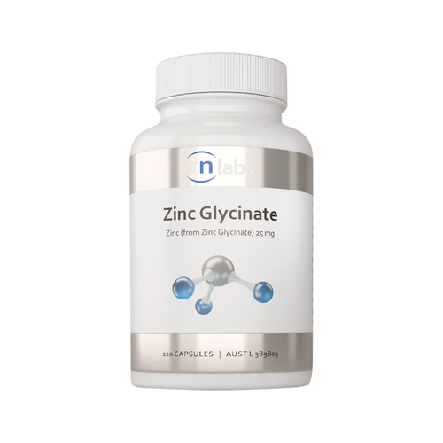 RN Labs Zinc Glycinate 25mg 120 Capsules