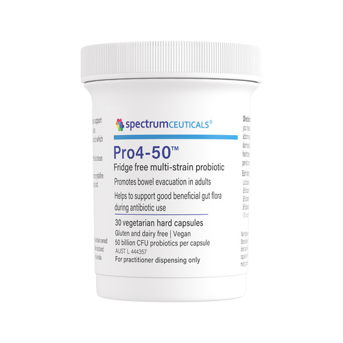 Spectrumceuticals Pro4-50 (Fridge Free Multi-Strain Probiotic) 30 Vegan Capsules