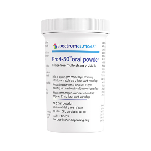 Spectrumceuticals Pro4-50 (Fridge Free Multi-Strain Probiotic) Oral Powder 50g