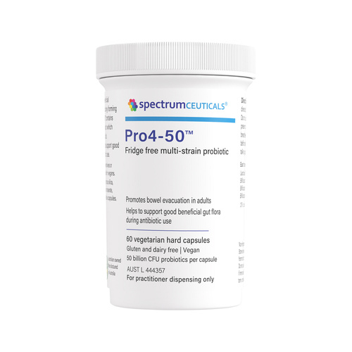 Spectrumceuticals Pro4-50 (Fridge Free Multi-Strain Probiotic) 60 Vegan Capsules