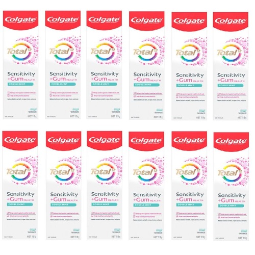 Colgate Total Toothpaste Sensitivity Gum Double Mint 115g [Bulk Buy 12 Units]