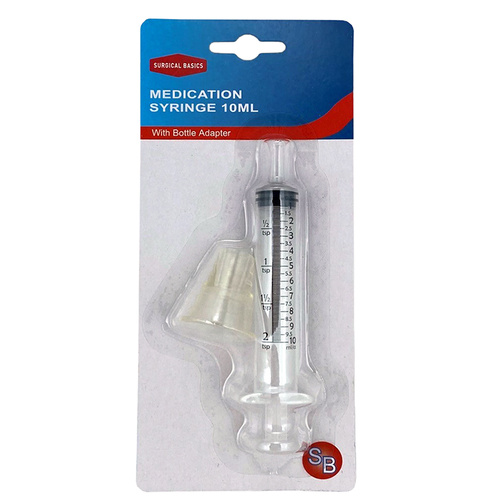 Surgical Basics Syringe 10Ml With Bottle Adaptor SB654 