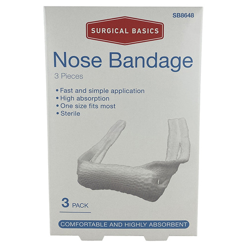 Surgical Basics Sterile Nose Bandage 3 Pack SB8648