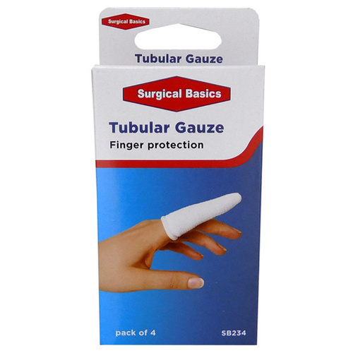 Surgical Basics Tubular Gauze Finger Protection 4 Pack
